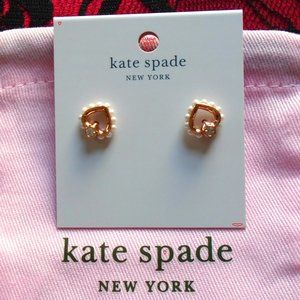 ♠️ Kate Spade ♠️ Shining Spade Pearl Stud Earrings